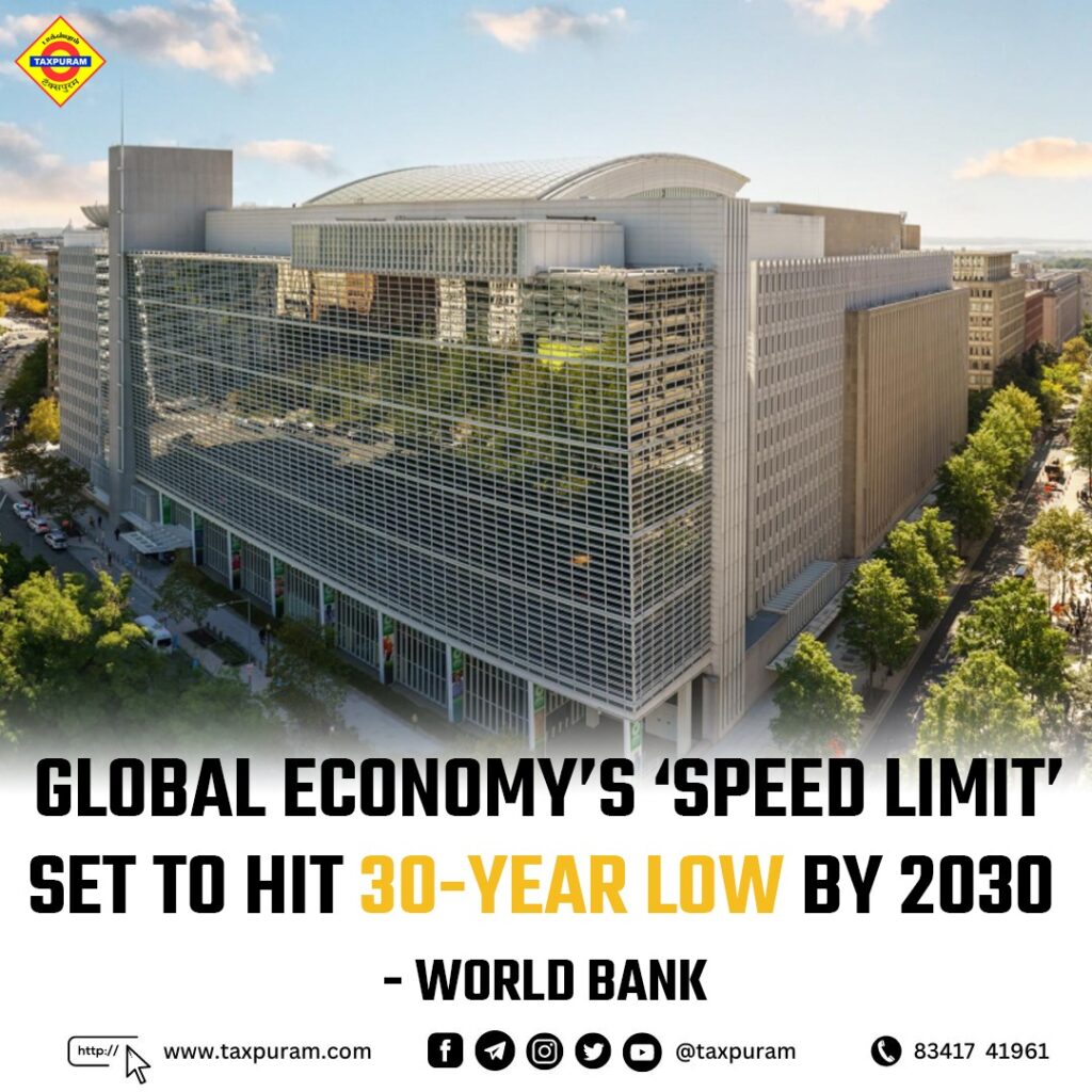 Global economy's 'Speed limit' set to hit 30-year low by 2030-Taxpuram