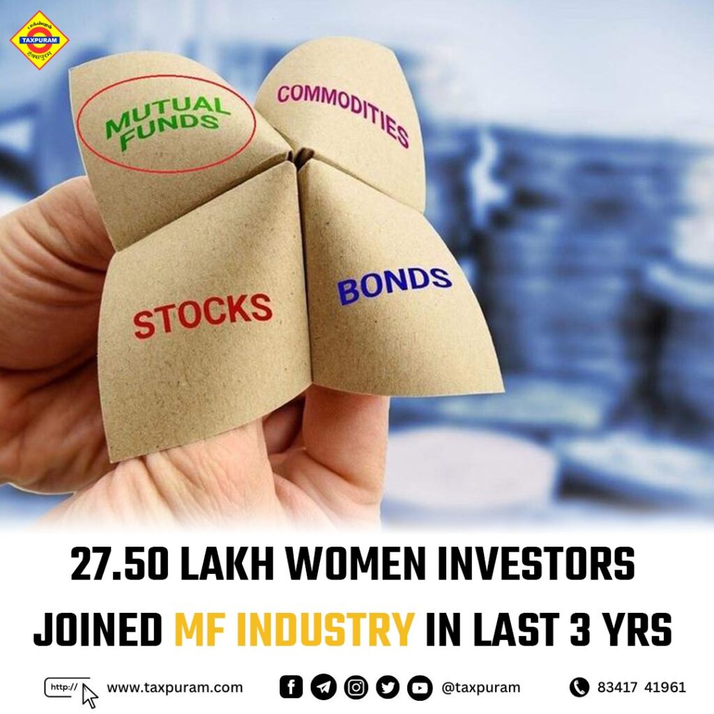 27.50 lakh women investors joined MF INDUSTRY in last 3 Yrs-Taxpuram