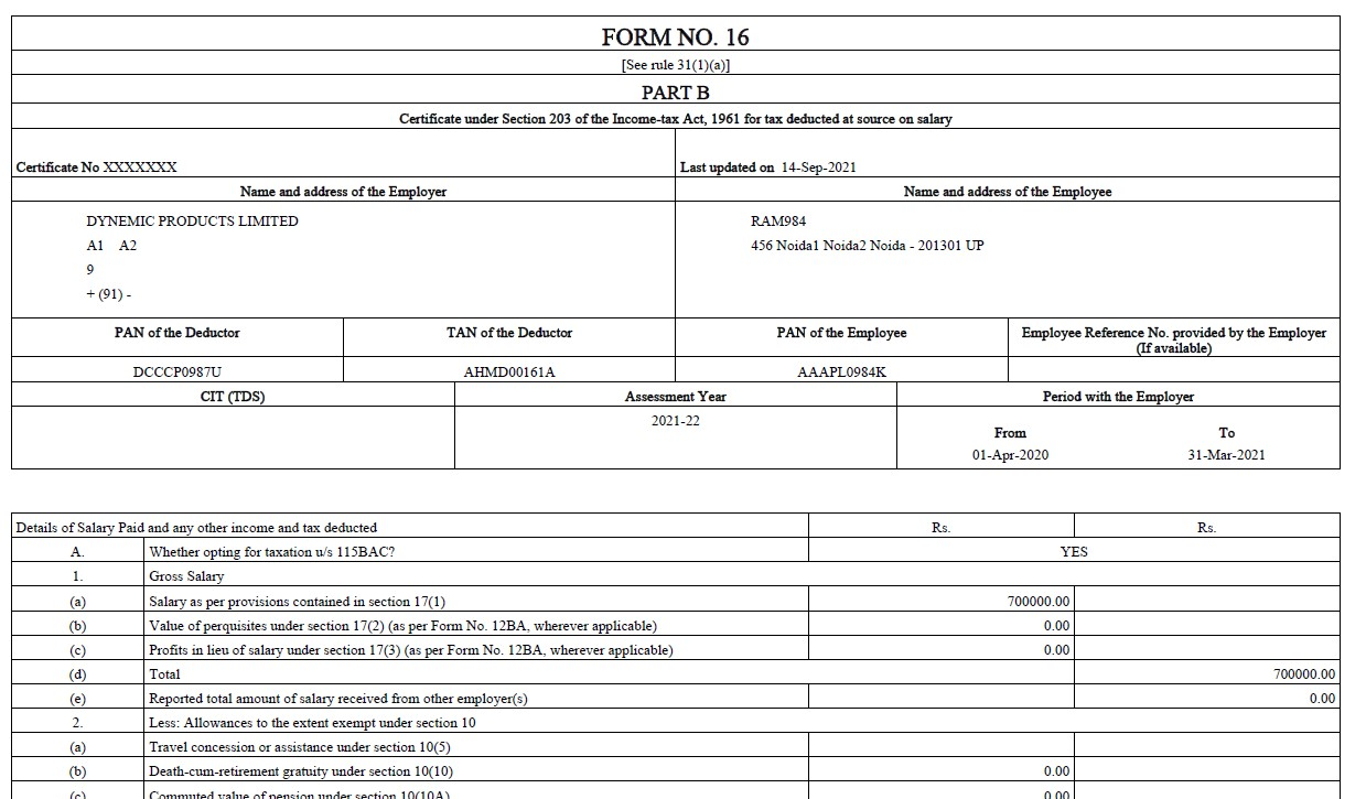 how to download form 16 online for salaried employees