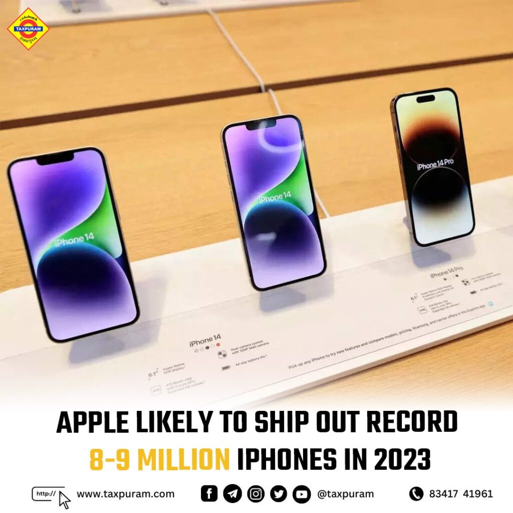 Apple likely to ship out record 8-9 million iPhones in 2023 Report-Txpuram